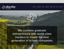 Tablet Screenshot of alacrityfoundation.co.uk